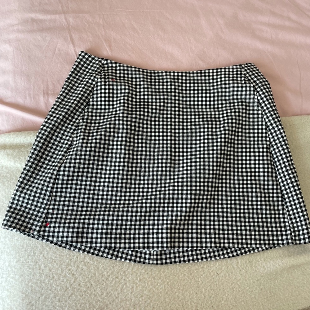 UO Gingham mini skirt